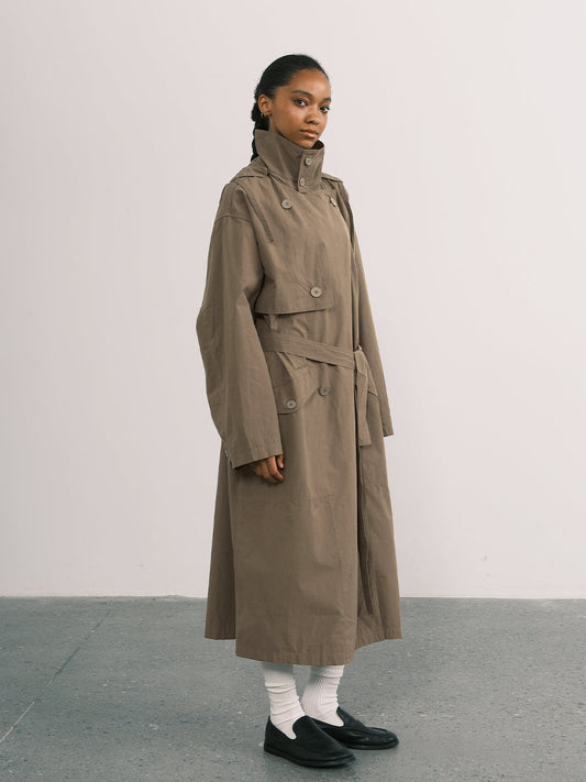 Cotton Oversized Trench Coat
